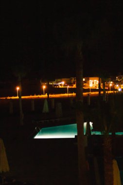 Şehrin güzel gece manzarası