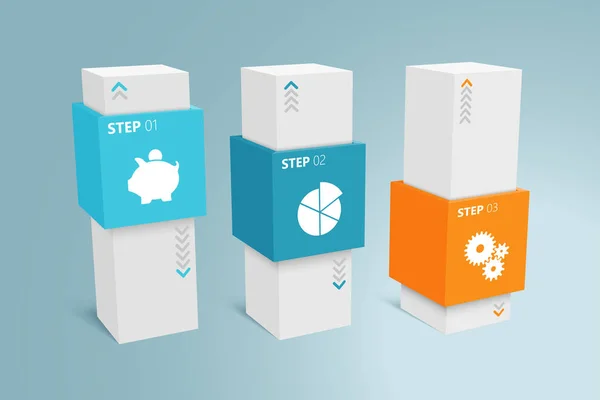 Infographic İş Sütunları 3