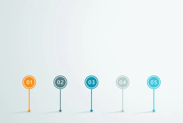 Zaman Çizelgesi Vektör 3d İnfografik 1