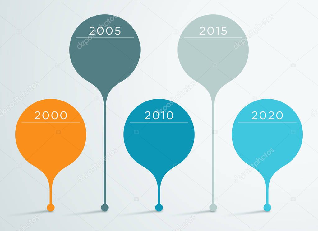 Timeline Vector 3d Infographic 3