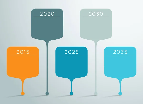 Zaman Çizelgesi Vektör 3d Bilgi Grafiği 7