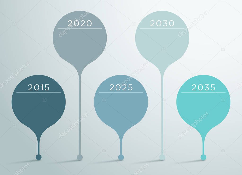 Timeline Vector 3d Infographic 6