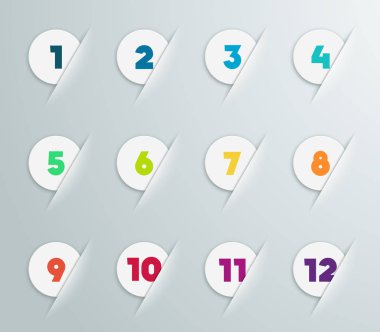 Infographic 3d Numaralı Adım Kabarcıklar 4