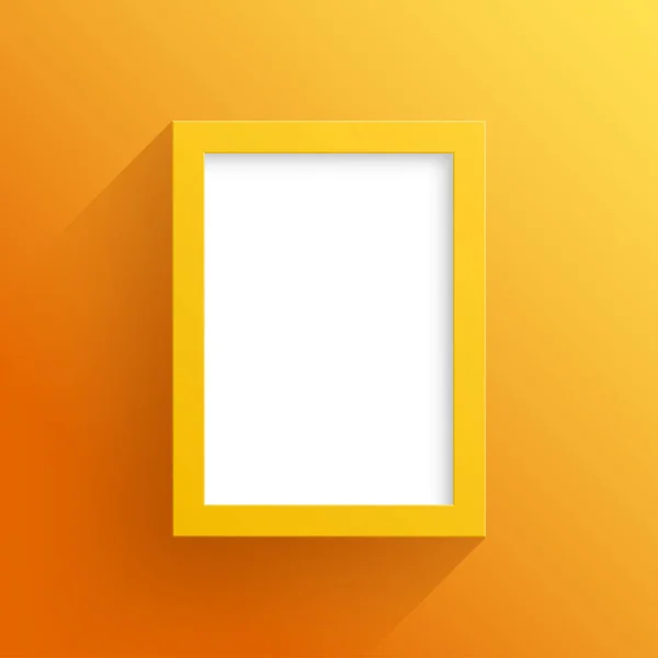 Conception Vectorielle Cadre Orange Avec Fond Blanc — Image vectorielle