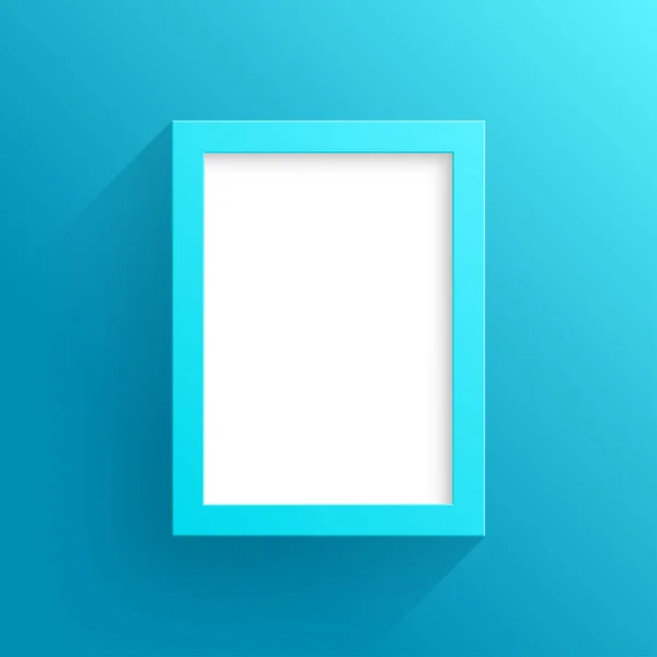Vektor Blauer Rahmen Mit Weißem Hintergrund — Stockvektor