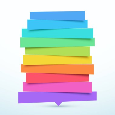 Eğik 10 Adım Bannerlar Listesi Infographic Tasarım