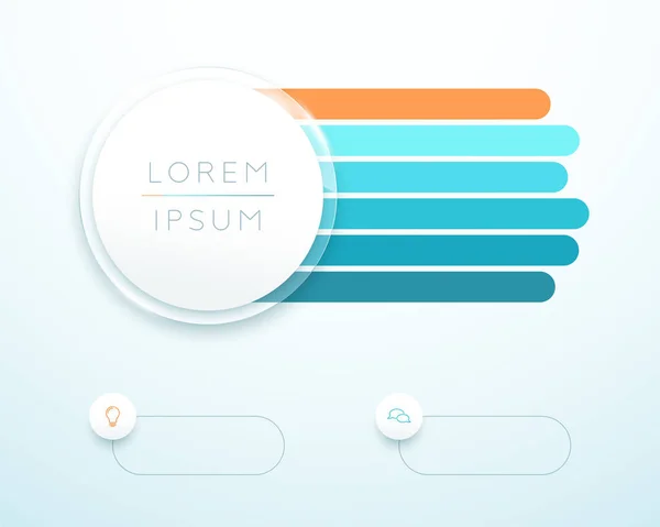 Infographic 6 Adım 3d Daire Afiş Listesi Şablonu