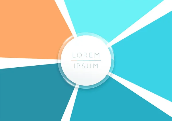 Vektör 5 Adım 3d Bilgi Grafiği Sayfa Segmentleri Şablonu