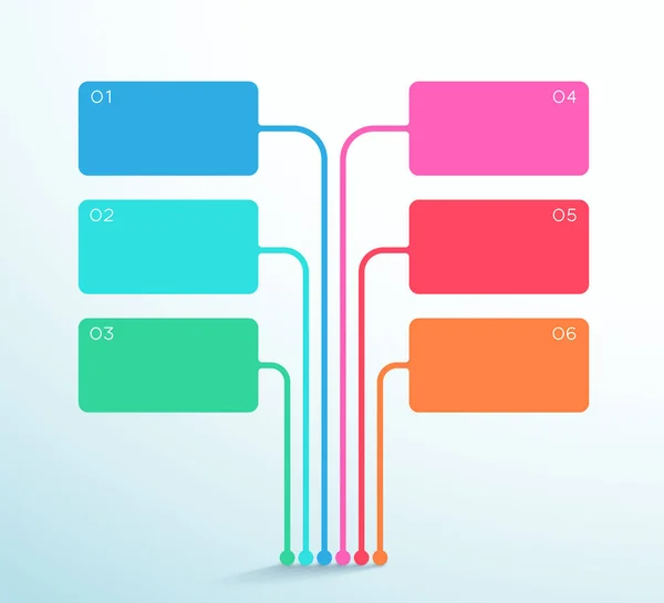 Modèle Infographie Diagramme Zone Texte Vecteur Points — Image vectorielle