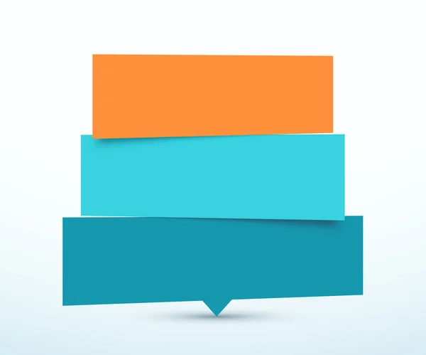 Eğik 3 Adım banner listesi Infographic Tasarım