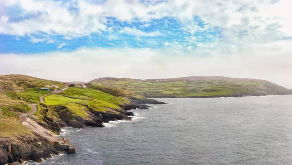 Shore Une Route Une Jetée Ferry Pour Île Dursey Comté — Photo