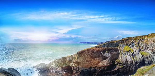 Paysage Panoramique Une Côte Sud Ouest Irlande Mizen Head — Photo