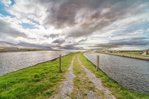 Landscape of Tralee Bay from the  bridge at Blennerville — Stock Fotó