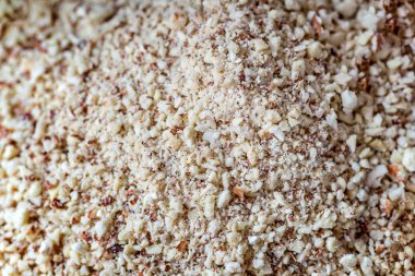 Öğütülmüş kaju ve badem fındık