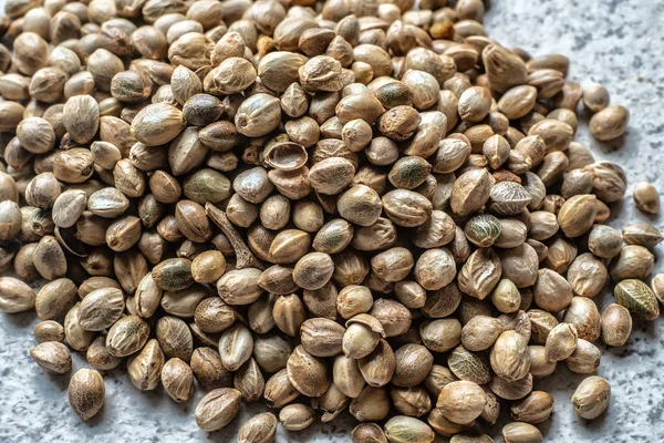 Hemp seeds — Stock Photo, Image