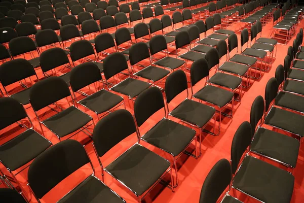 Reihen Leerer Sitze Einem Leeren Konferenzsaal — Stockfoto