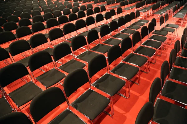 Reihen Leerer Sitze Einem Leeren Konferenzsaal — Stockfoto