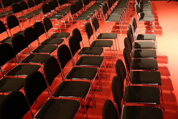 Reihen Leerer Sitze Einem Leeren Konferenzsaal — Stockfoto