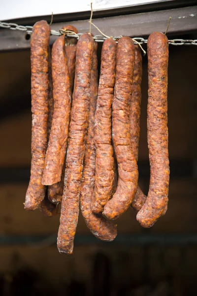 原匈牙利传统产品在农贸市场上销售 — 图库照片
