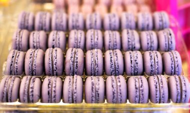 Fench makarna arka plan yakın