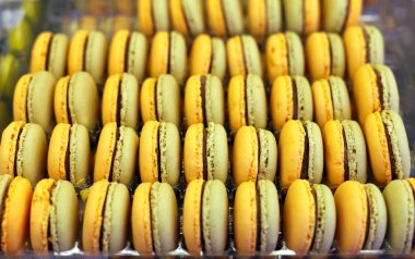 Fench makarna arka plan yakın