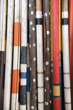 Arka plan olarak atlamak için engeller yığını