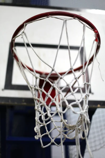 Details Basketball Rim Net Sport Background — Stock Photo, Image