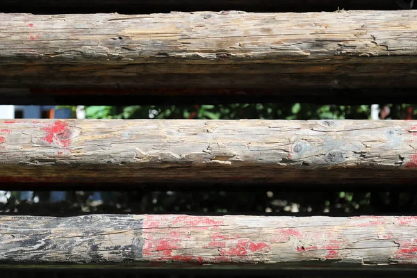 Foto Show Jumping Poles Barreras Madera Para Saltar Caballos Como — Foto de Stock