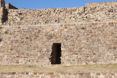 Meksika Maya şehri Oaxaca şehri yakınlarındaki Monte Alban 'da harabe.