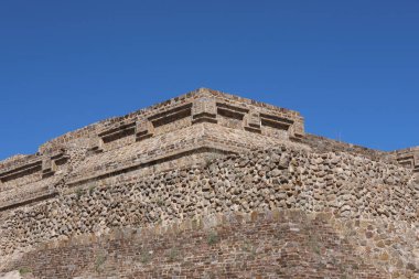 Meksika Maya şehri Oaxaca şehri yakınlarındaki Monte Alban 'da harabe.