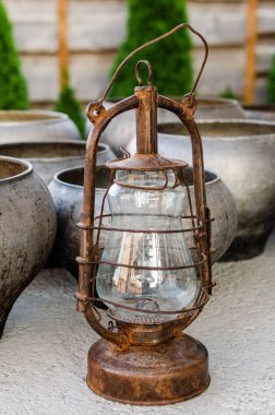 Geleneksel içteki eski gaz lambası