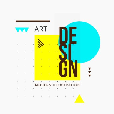 Şık minimalist geometrik şekil tasarım. Kartvizit, davetiyeler, hediye kartları, el ilanı, broşür için modern sanat öğeleri