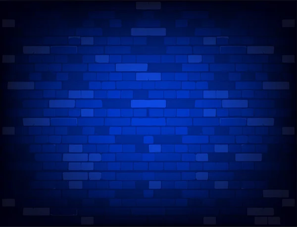 Dark blue brick wall. Realistic background — Stock Photo, Image