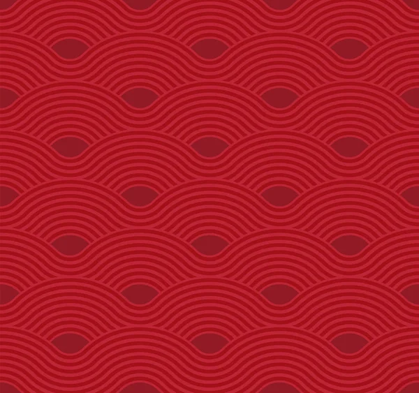 Abstract wave pattern. Red ripple background. Flat geometric design