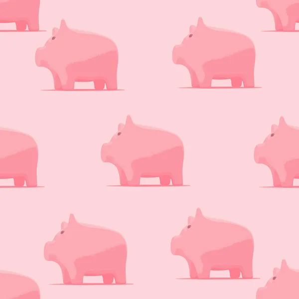 Pattern with piggy for baby fabric — Stock Photo, Image