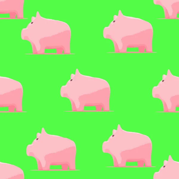 Pattern with piggy for baby fabric — Stock Photo, Image