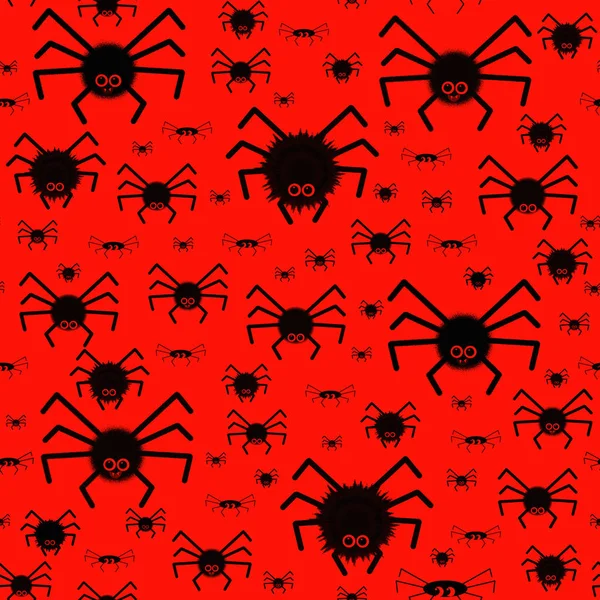 Mönster med kusliga spindlar. — Stockfoto