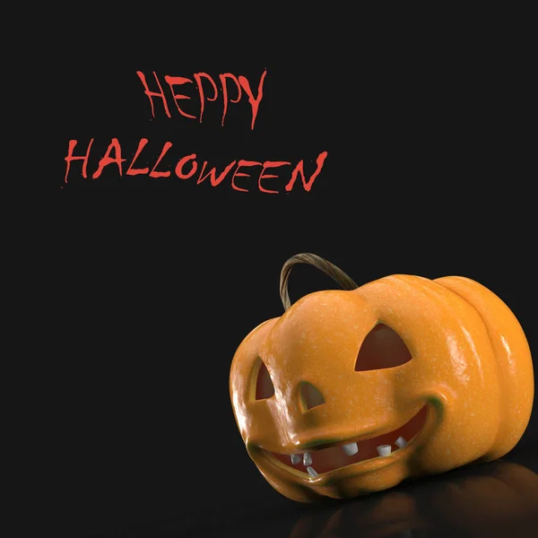 Zucca di Halloween. 3d afisha . — Foto Stock