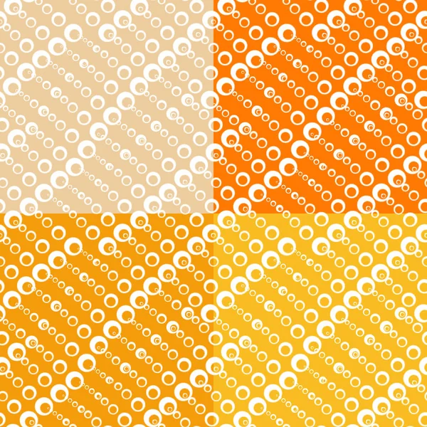 Set of seamless textures with circles of different sizes — Stock Photo, Image