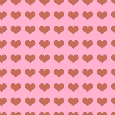 Sorunsuz doku yürekleri. Kraft kağıt, duvar kağıdı, ambalaj kağıdı, kumaş için şablon.