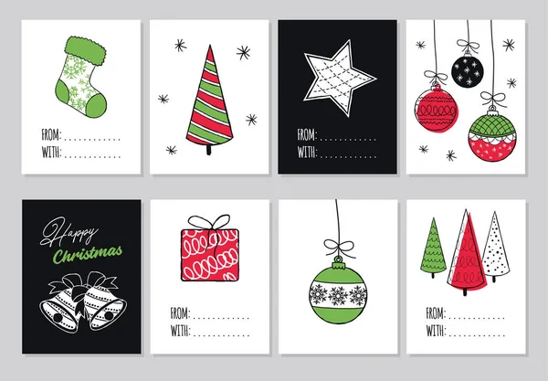 Modern Mutlu Noeller el çizimleri, çizimler ve simgeler, harf tasarım koleksiyonunu ayarlayın. Vektör illüstrasyonunu karalar ve çizer 