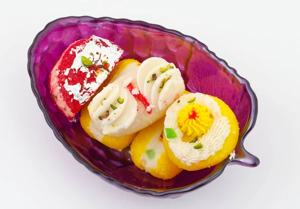 Indian Traditional Bengali Sweet Food Also Know as Bangla Sweet or Bengali Dessert isolated on White Background