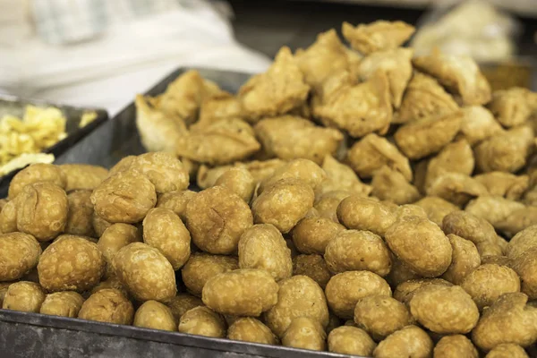 Indian Traditional Street Food Kachori, Kachori Made of Fine wheat flour, mogar dal and indian spices