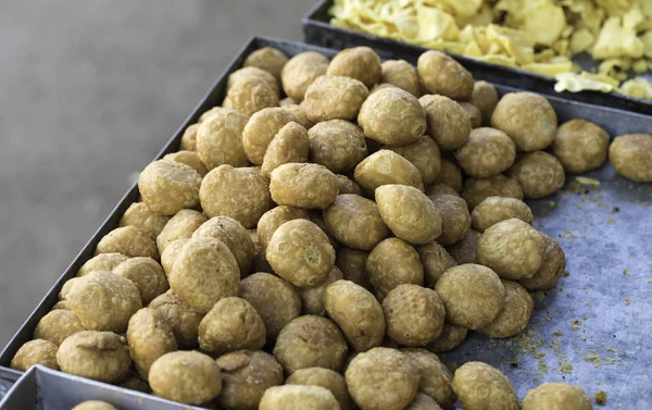 Indian Traditional Street Food Kachori, Kachori Made of Fine wheat flour, mogar dal and indian spices