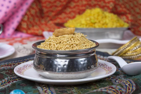 Indian Famous Fried and Salty Food Bikaneri Namkeen