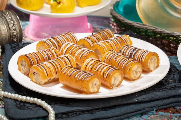 Indian Famous Multiple Dry Fruits Mango Roll Sweet