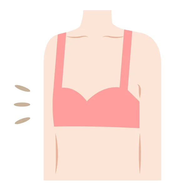 Small breasts breast augmentation female bust - Stock Illustration  [59118937] - PIXTA