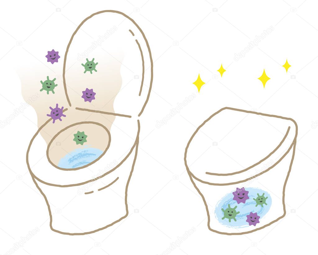 closing toilet lid keep germ inside the bowl, when opening, bacteria spread into the air 