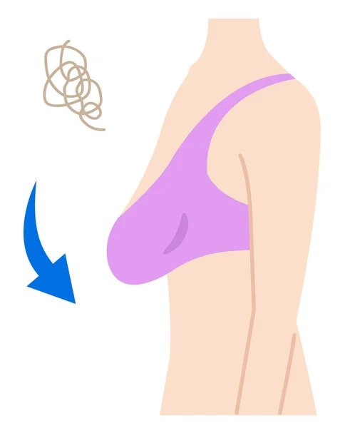 Seni Cascanti Illustrazione Del Corpo Della Donna Corpo Bellezza Concetto — Vettoriale Stock