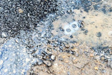 Siyah Tarmac ve onarım için kırık yol
